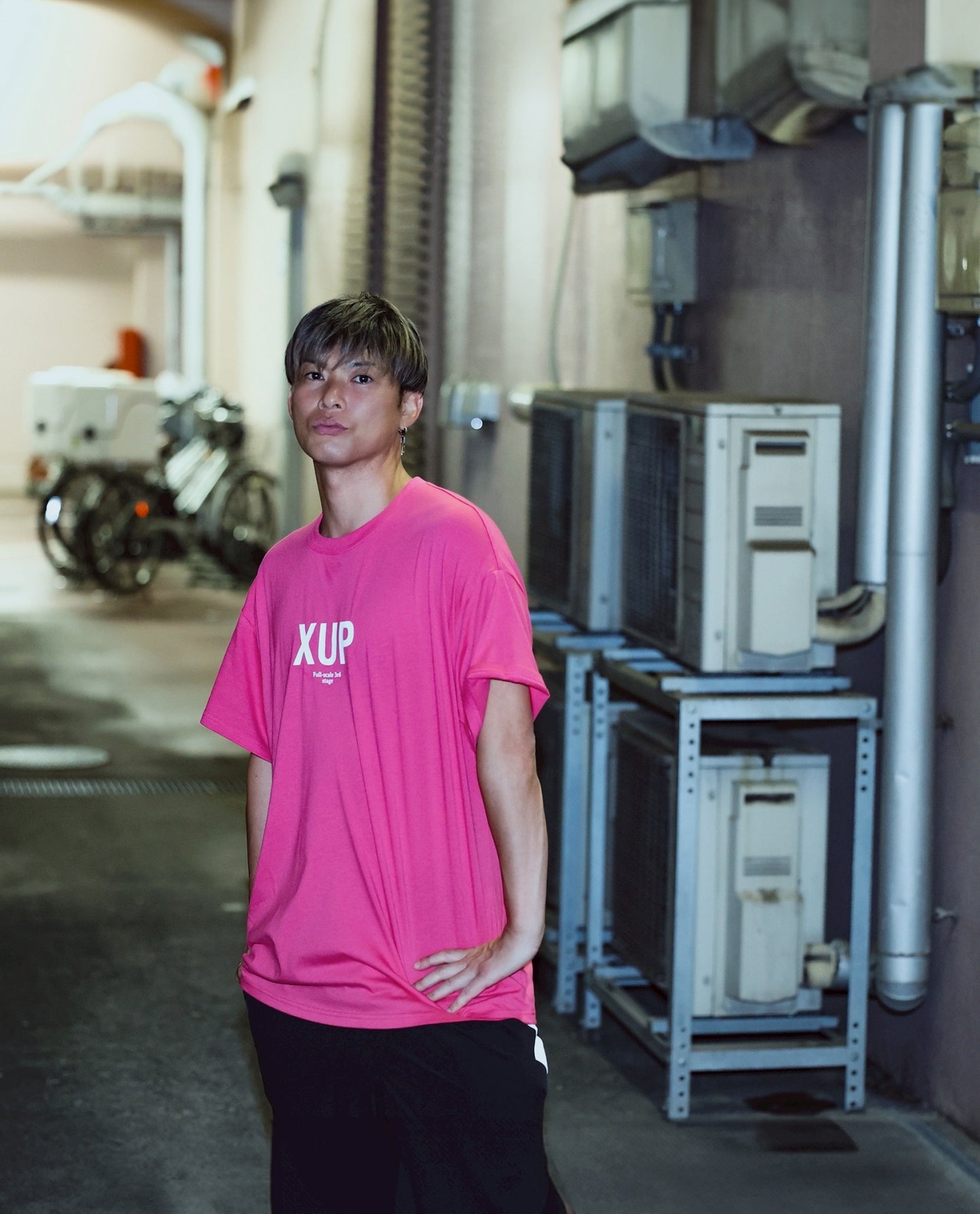 XUP CREW T shirt pink