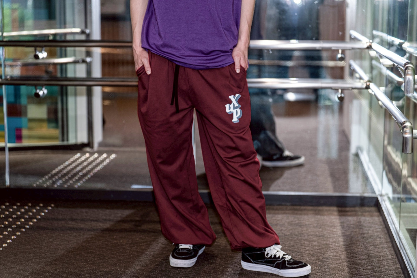 XUP loose pants burgundy