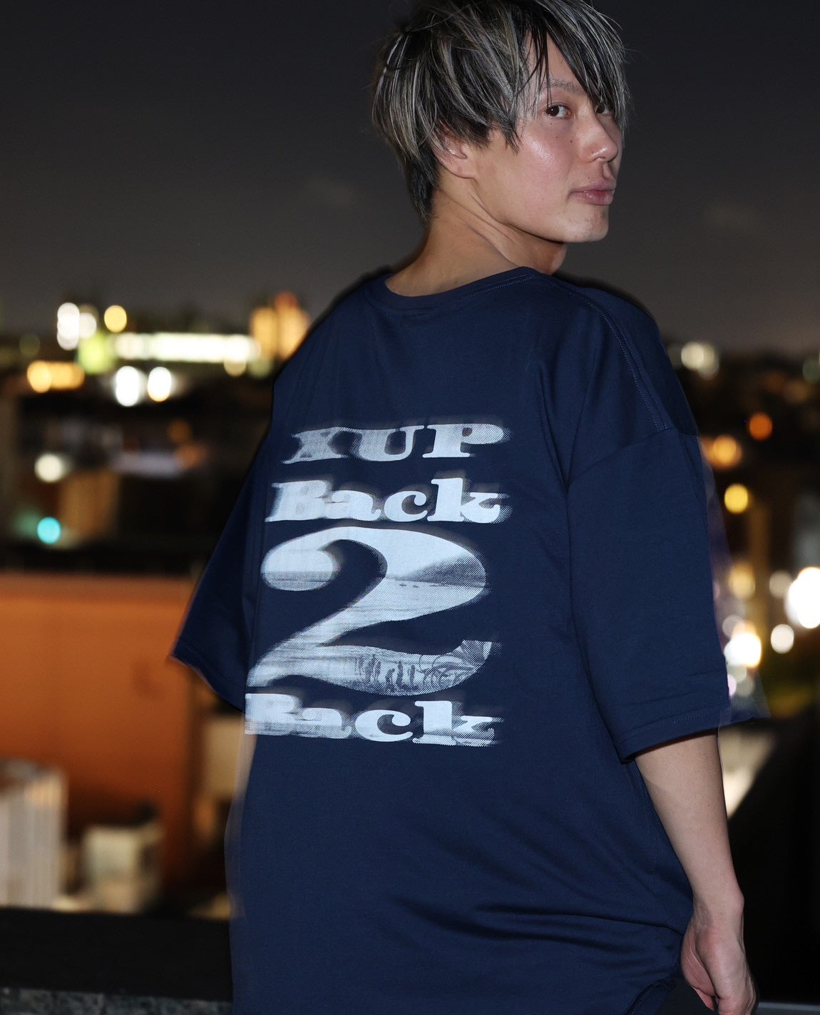 back 2 back Tshirt navy