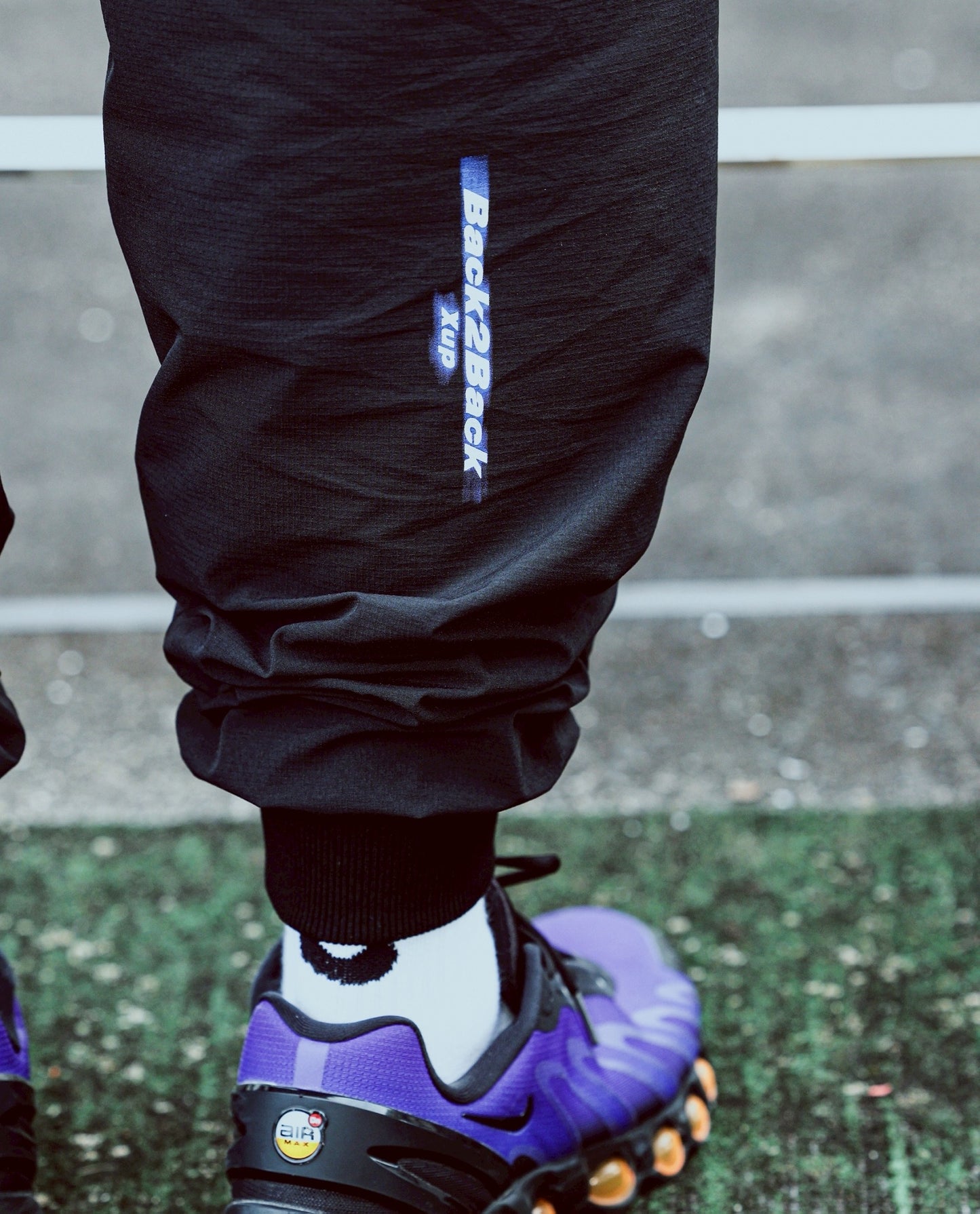 back 2 back nylon pants black