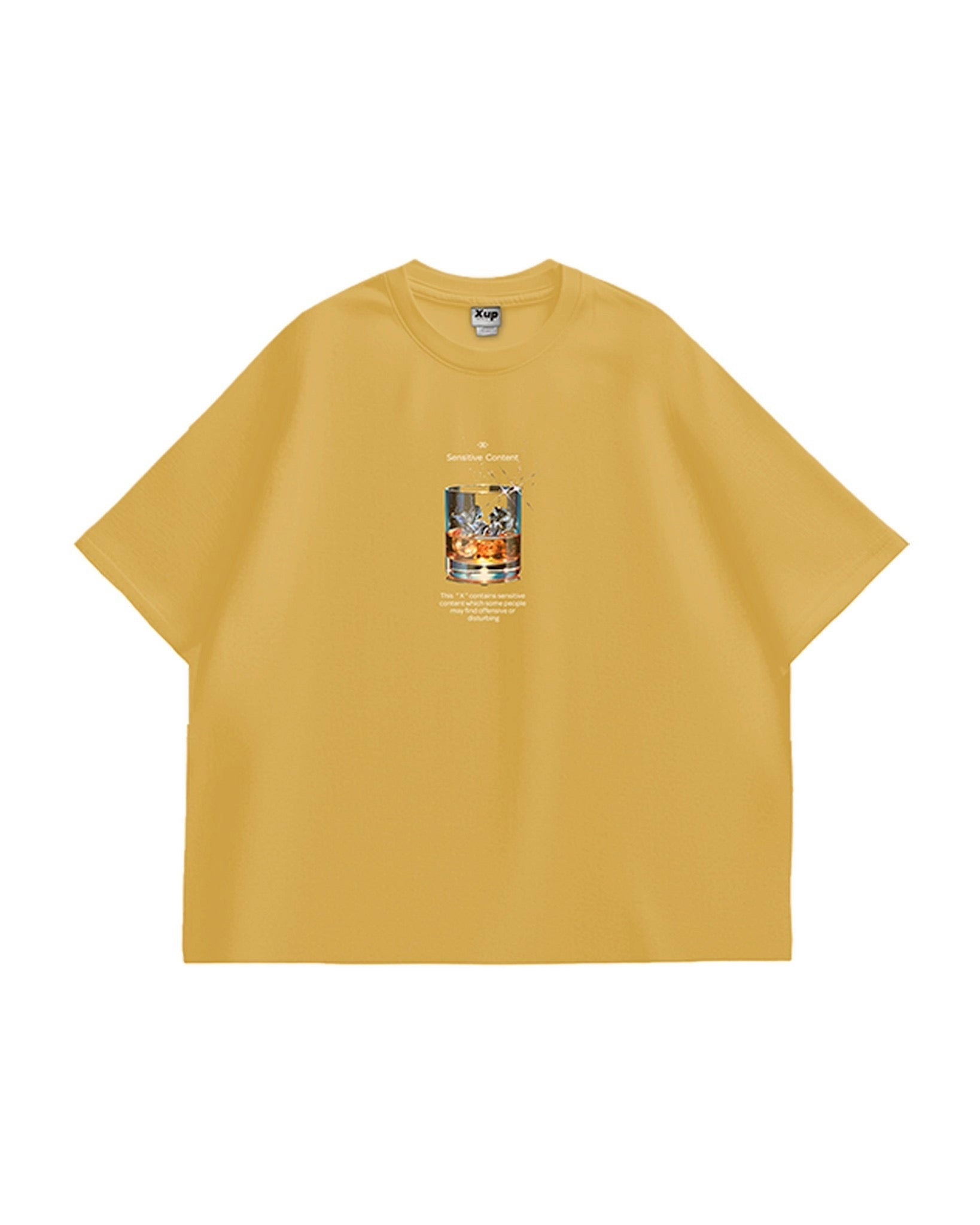 whisky logo T shirt yellow – XUP