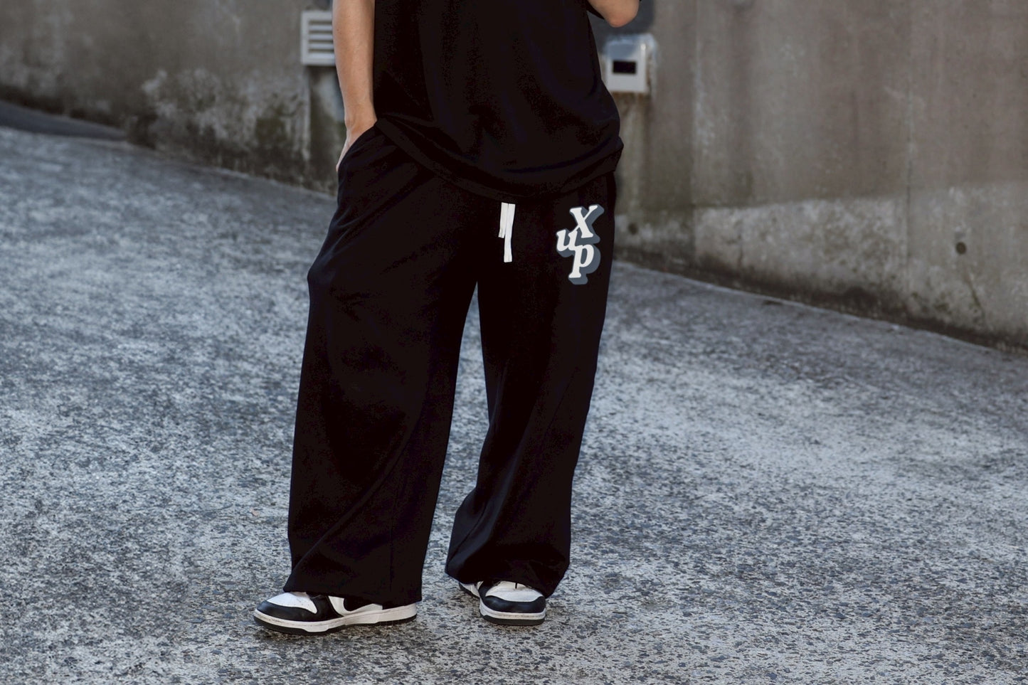 XUP loose pants black