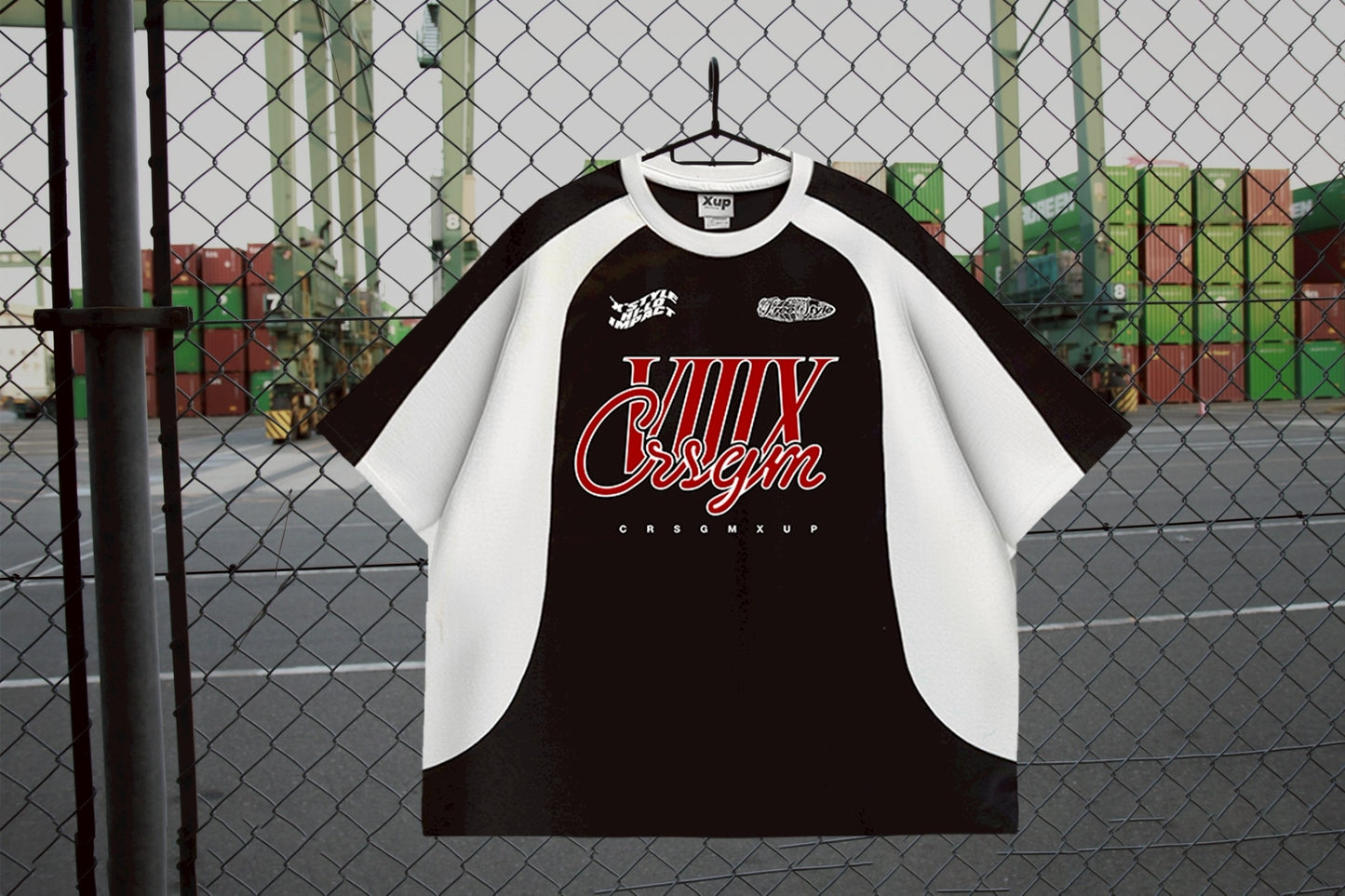 XUP GAME Tshirt black×red