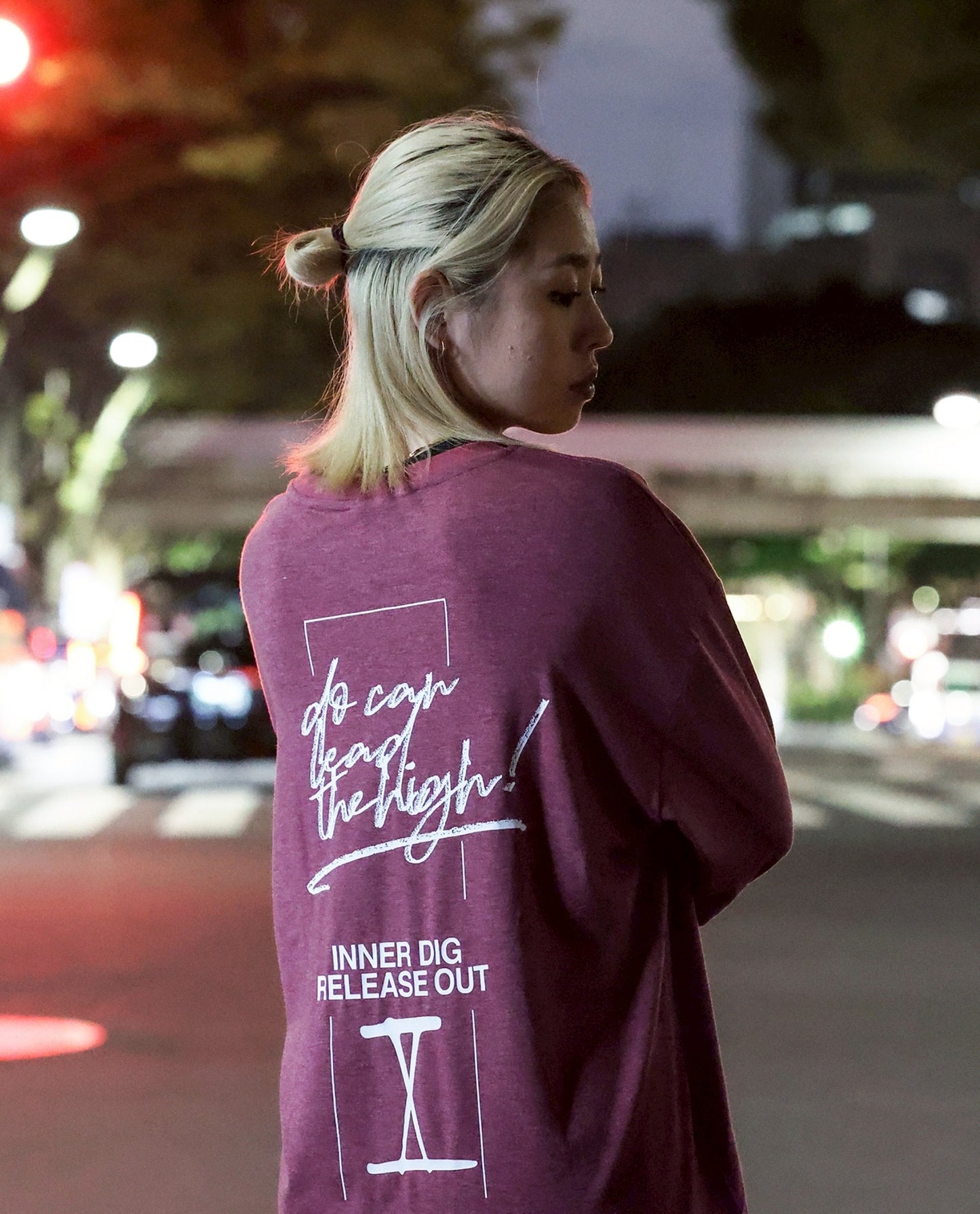LV long sleeve ruby red