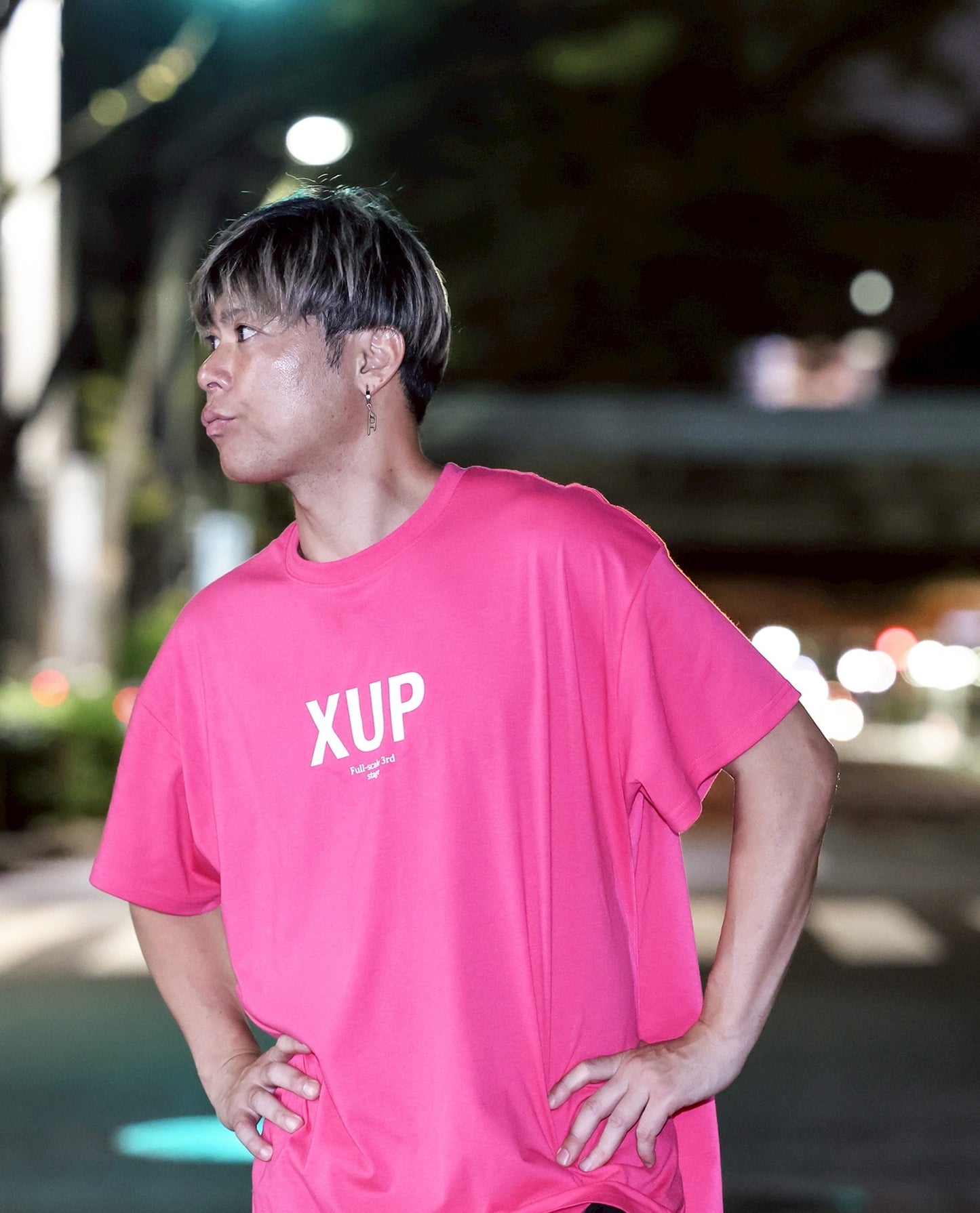 XUP CREW T shirt pink
