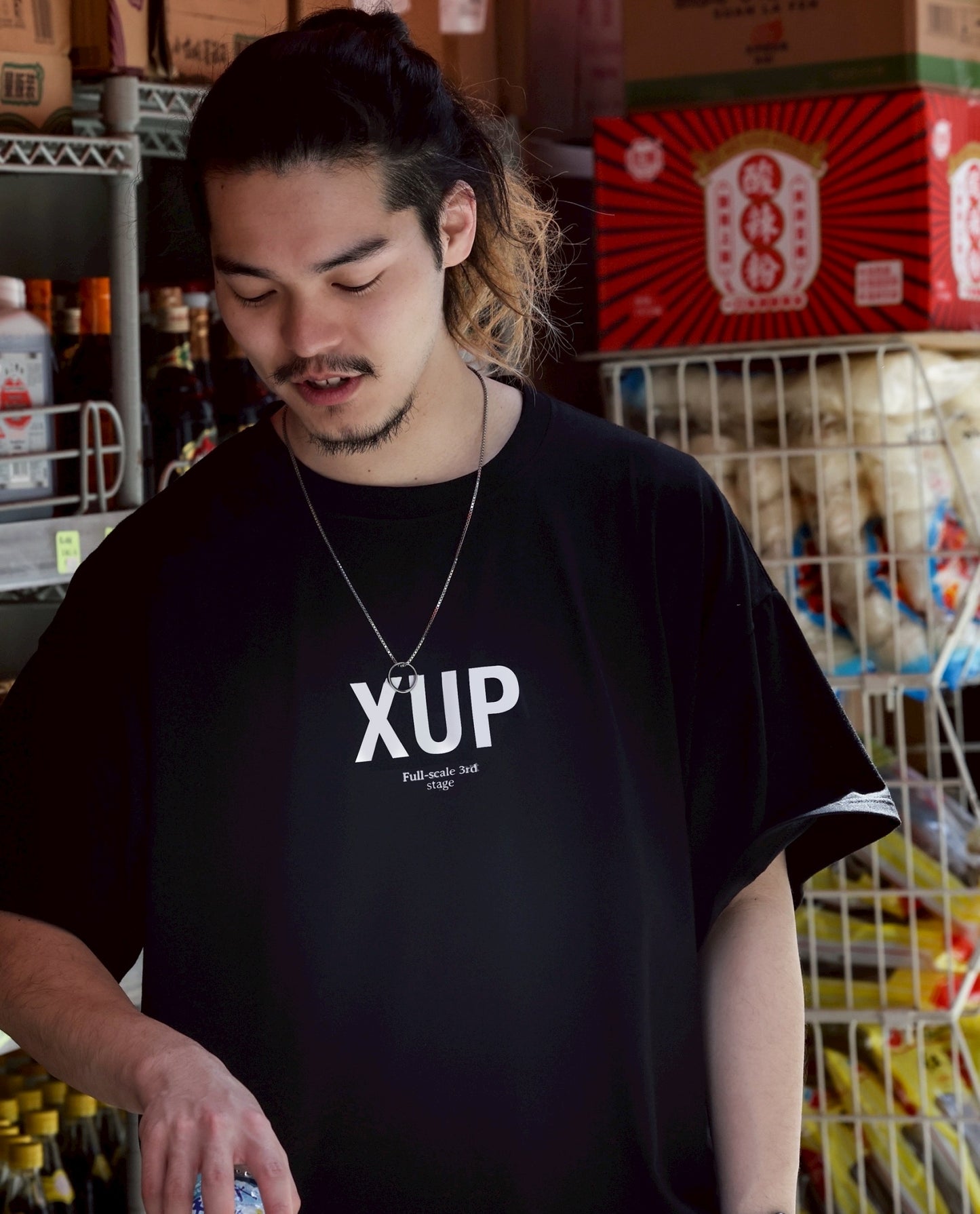 XUP CREW T shirt black