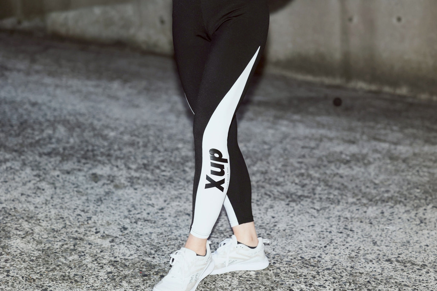 twotone leggings black