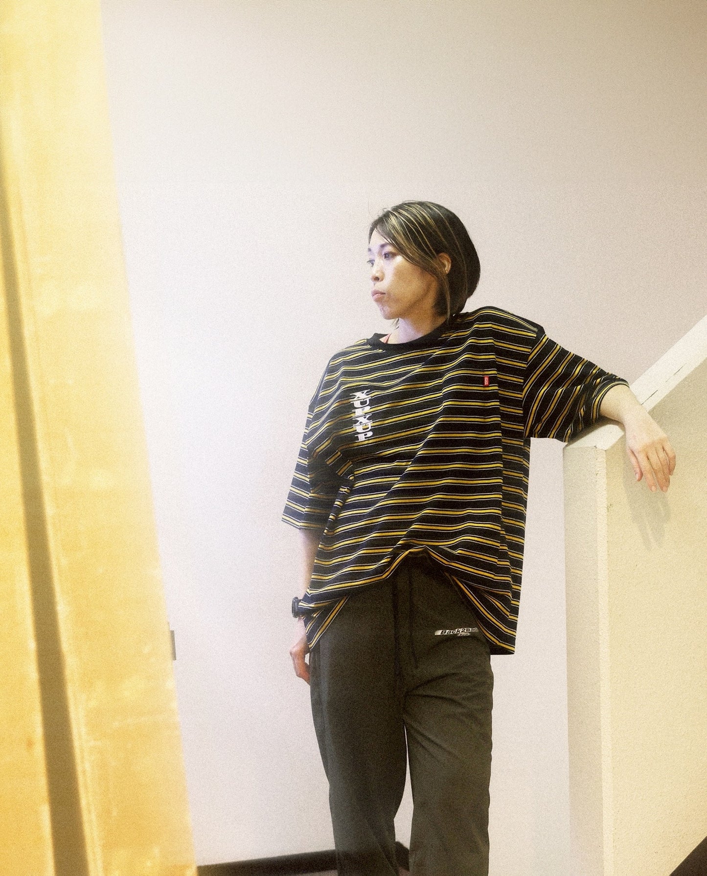 XUP border Tshirt black
