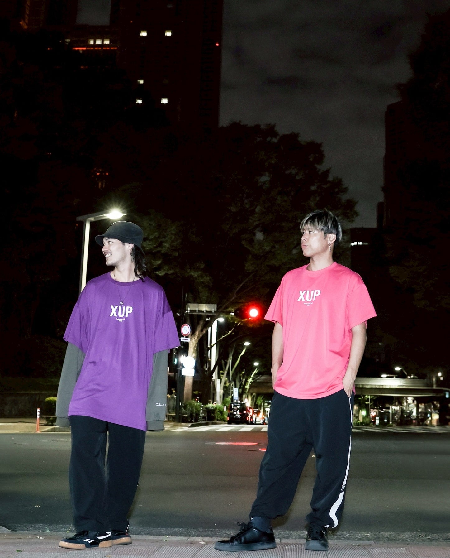 XUP CREW T shirt purple