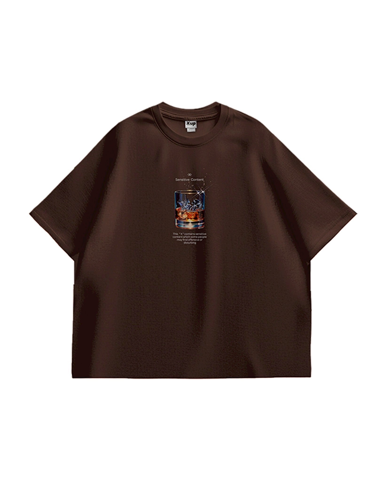 トップス CLESSTE BUBBLE LOGO PRINT T-SHIRT BROWN コーヒー坊やT（ヘイジーブラック） | BERG