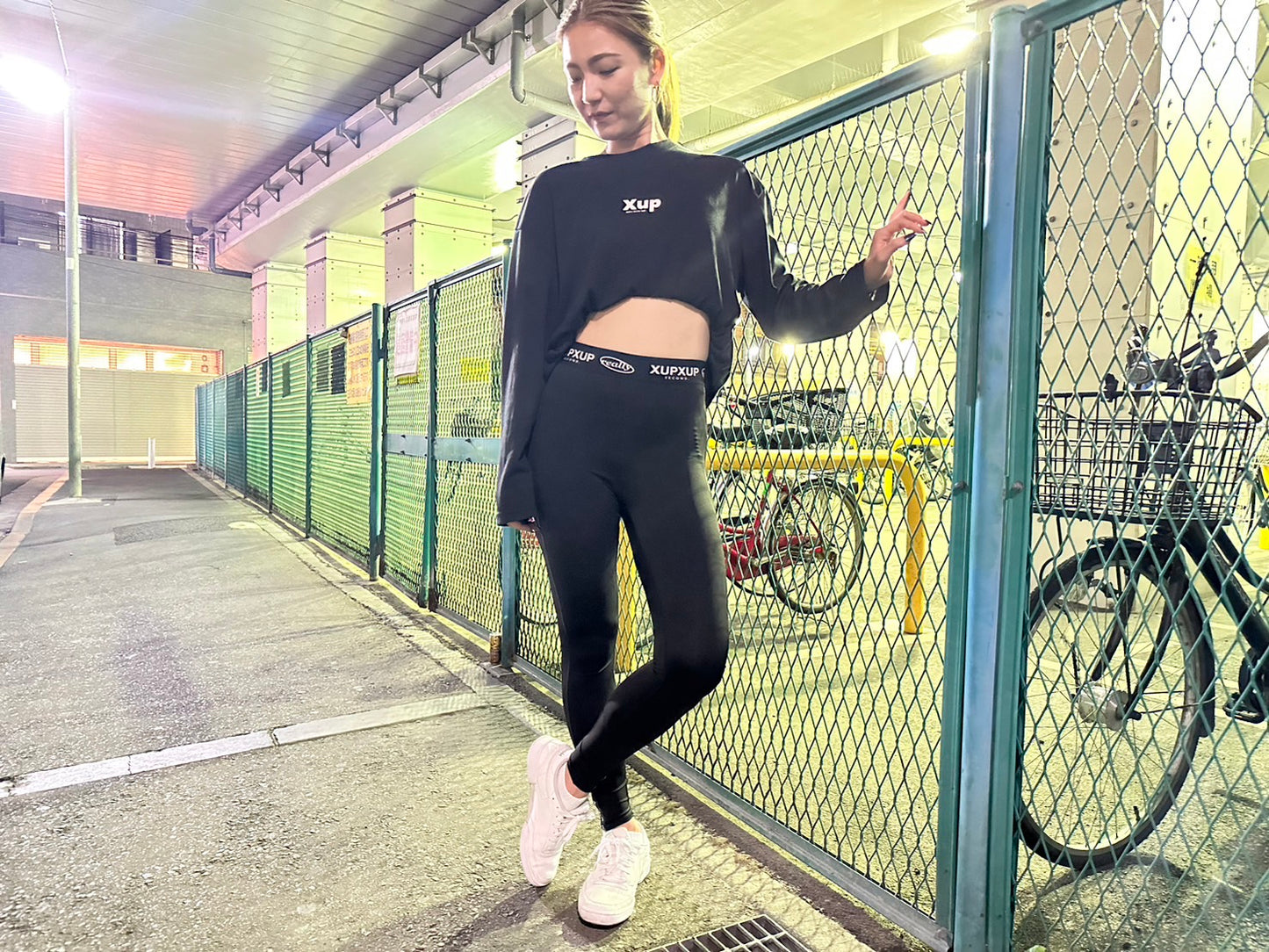 SECOND leggings ブラック