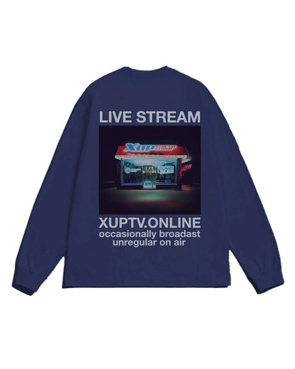 Live stream long sleeve navy