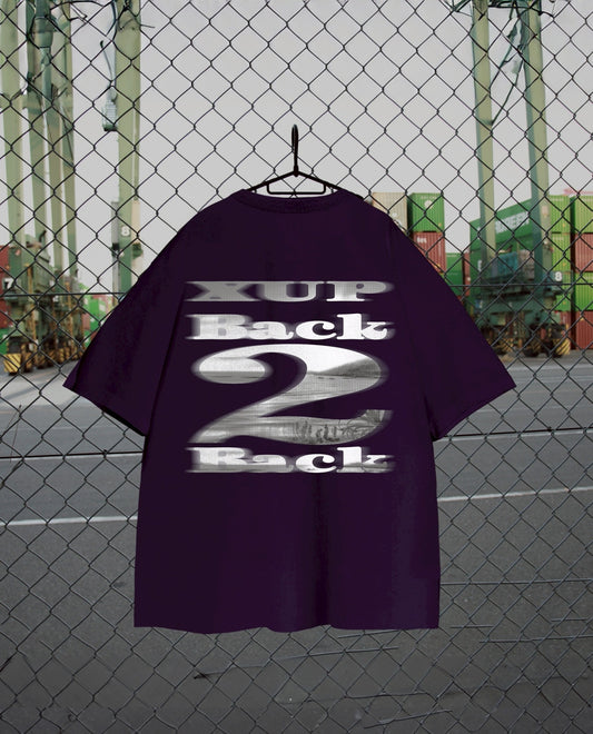 back 2 back Tshirt purple