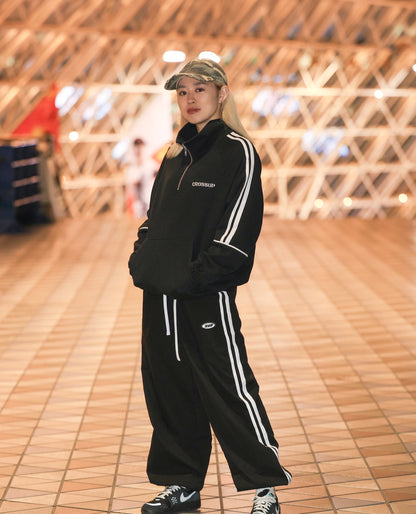 XUP LINE TRACK PANTS black