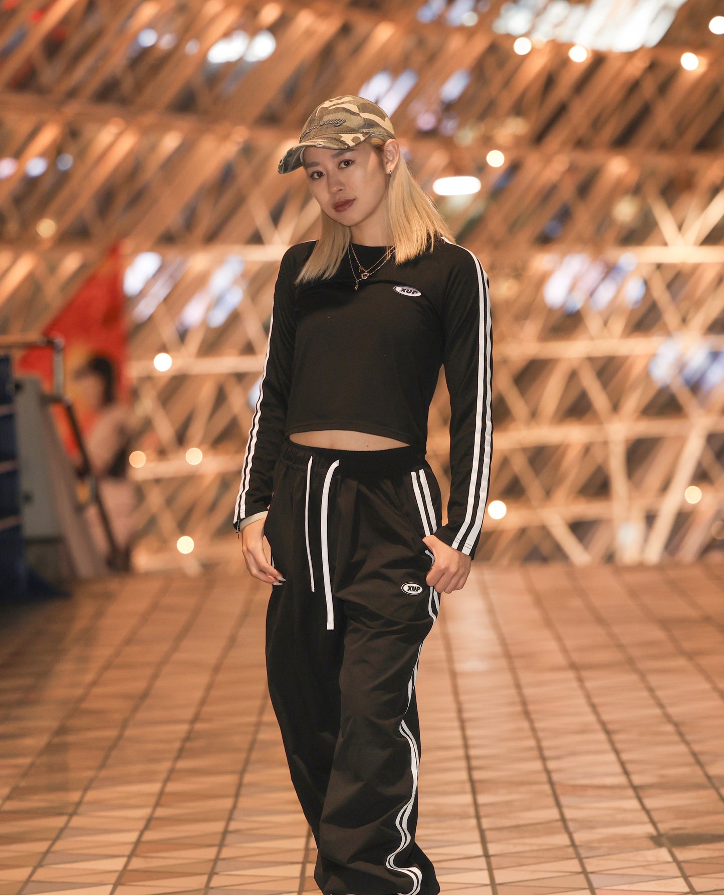 XUP LINE TRACK PANTS black
