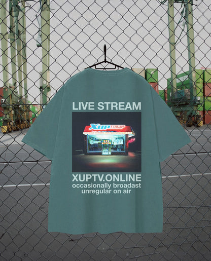 Live stream Tshirt dark green