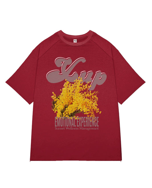 mimosa T shirt burgundy