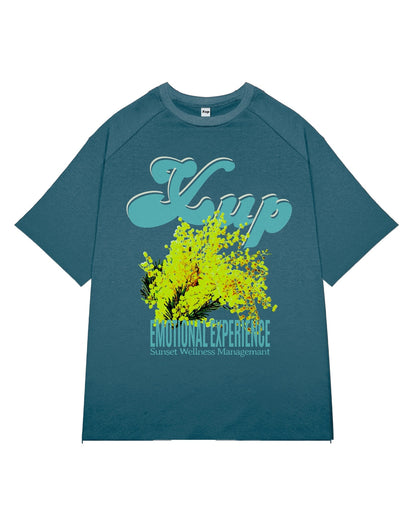 mimosa T shirt turquoise green