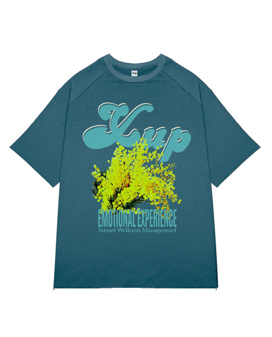 mimosa T shirt turquoise green
