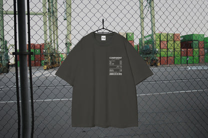 CONFIDENT T shirt charcoalgray