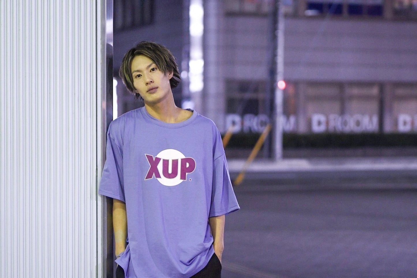 JAPAN LOGO T shirt　purple