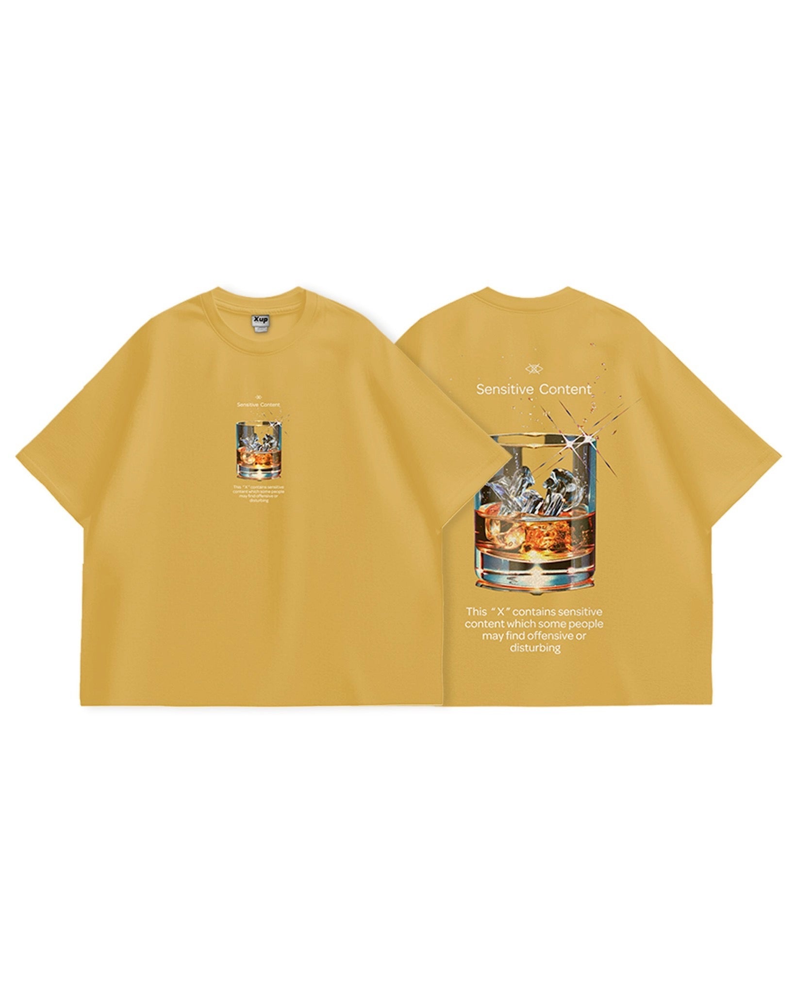whisky logo T shirt yellow – XUP