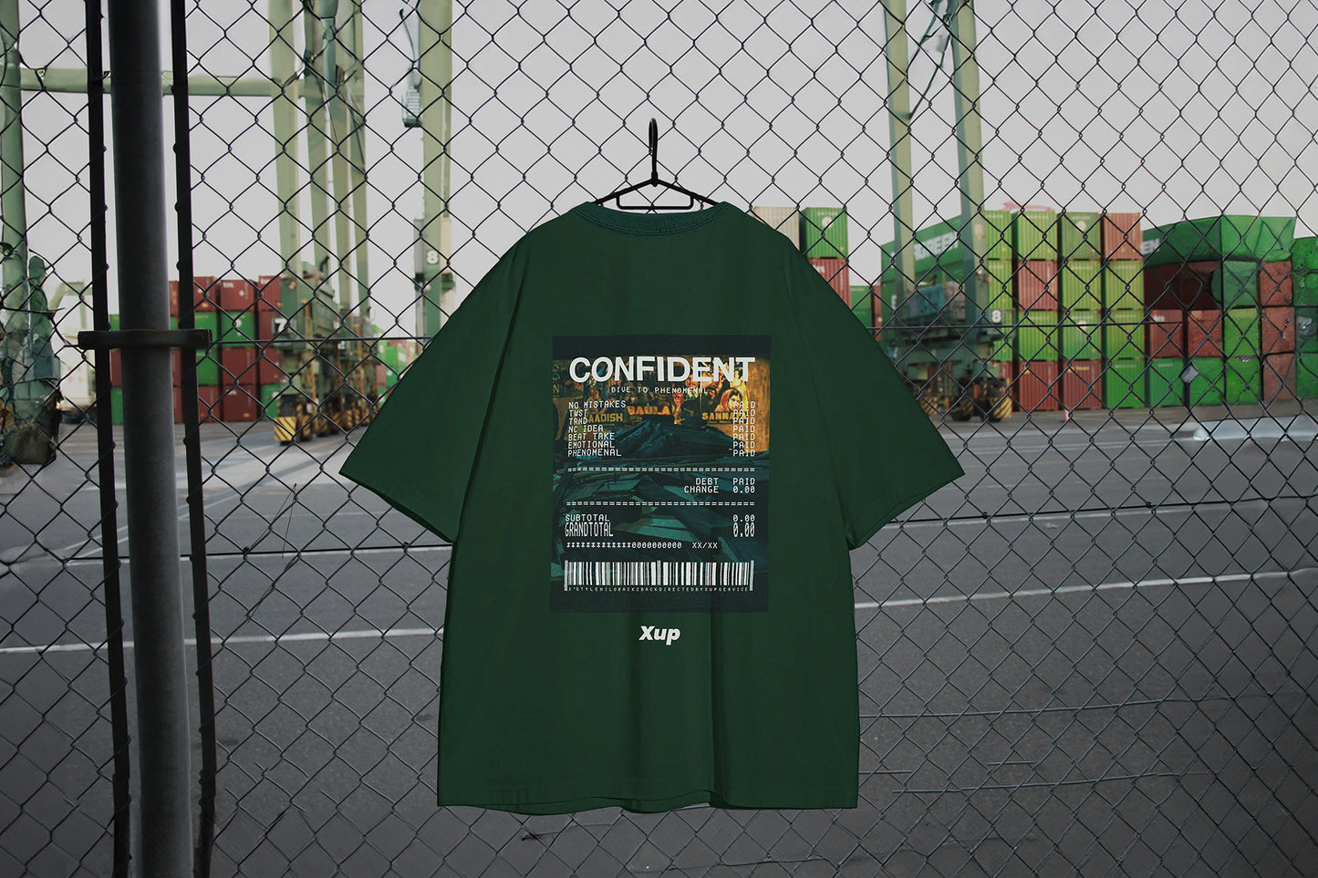 CONFIDENT T shirt khaki