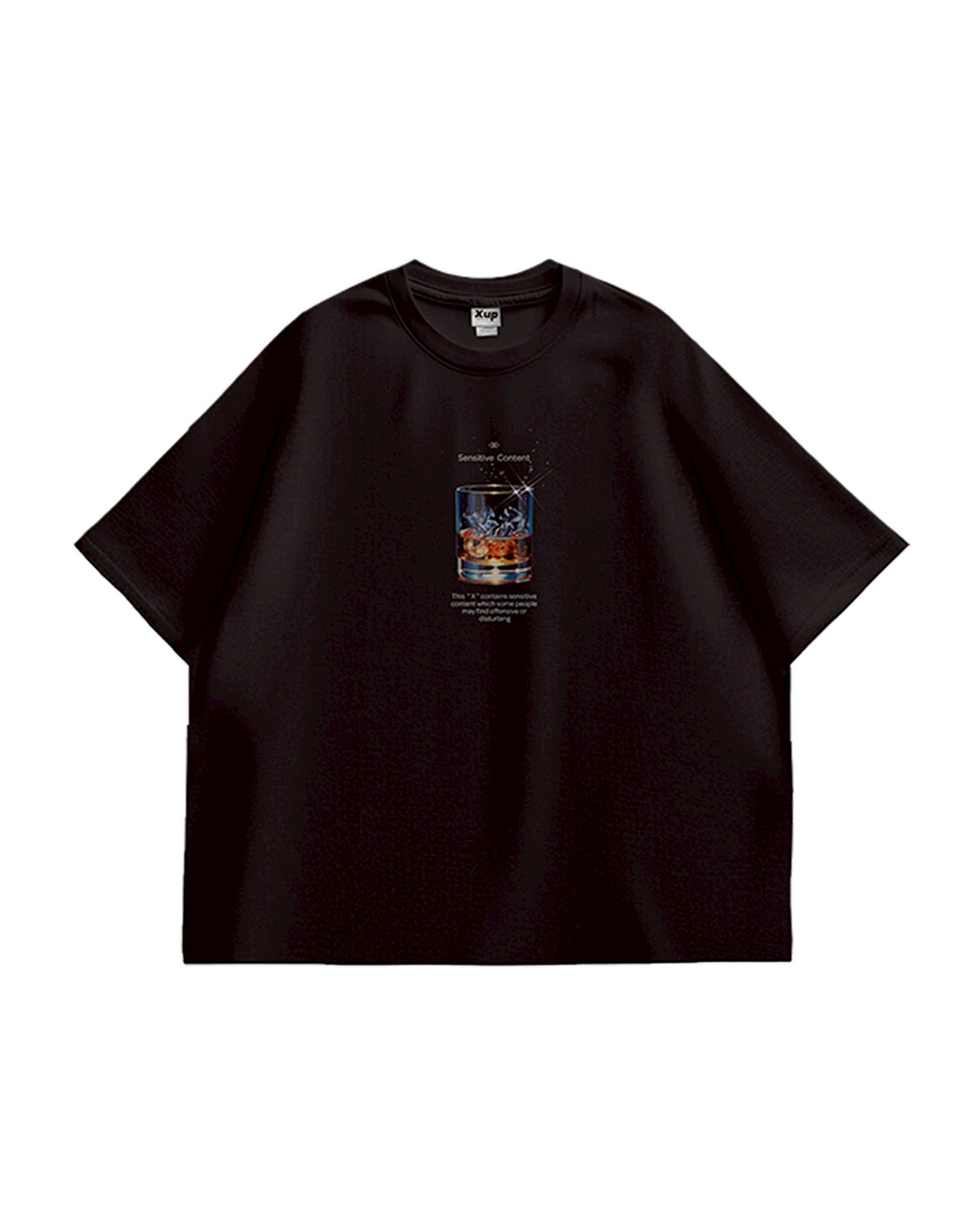 whisky logo T shirt black – XUP
