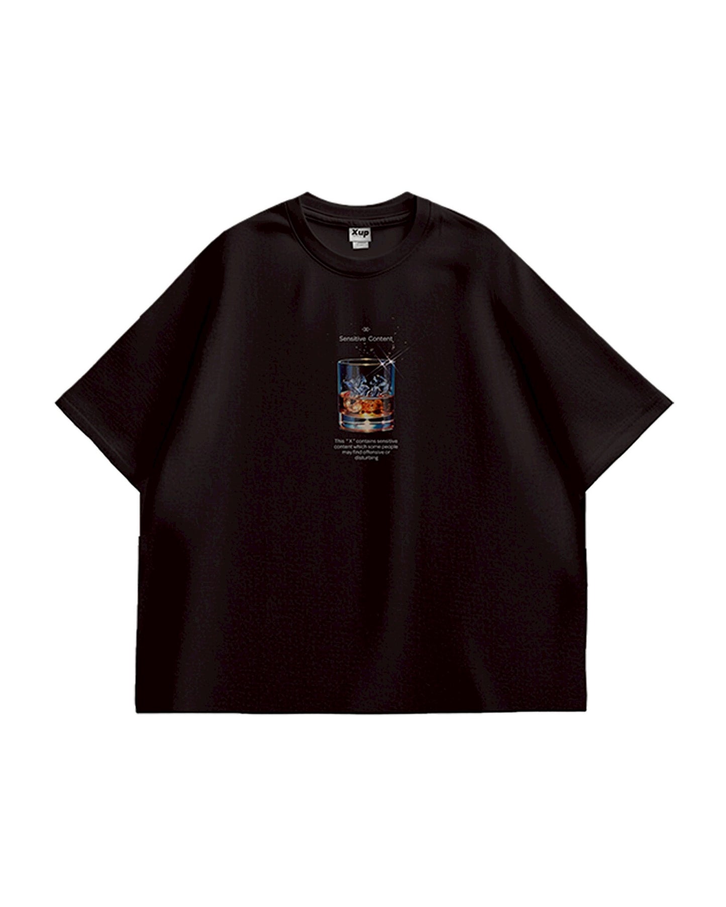 whisky logo T shirt black
