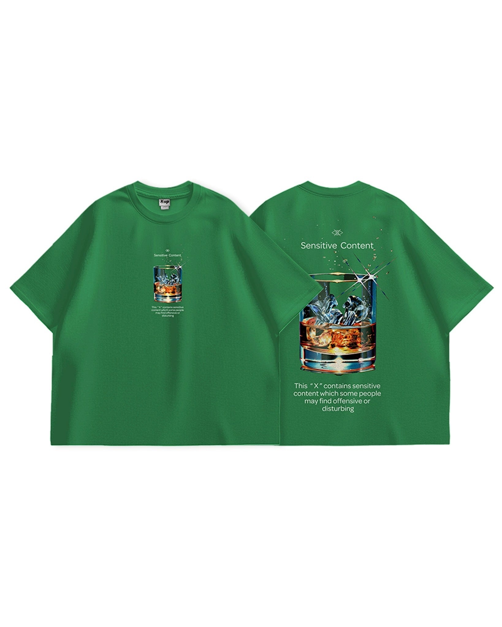 whisky logo T shirt green – XUP