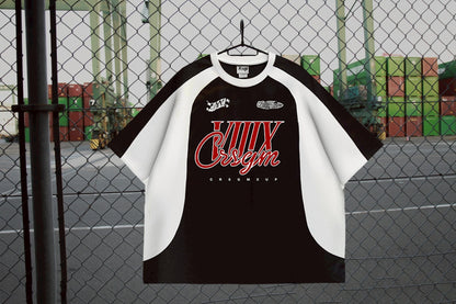 XUP GAME Tshirt black×red