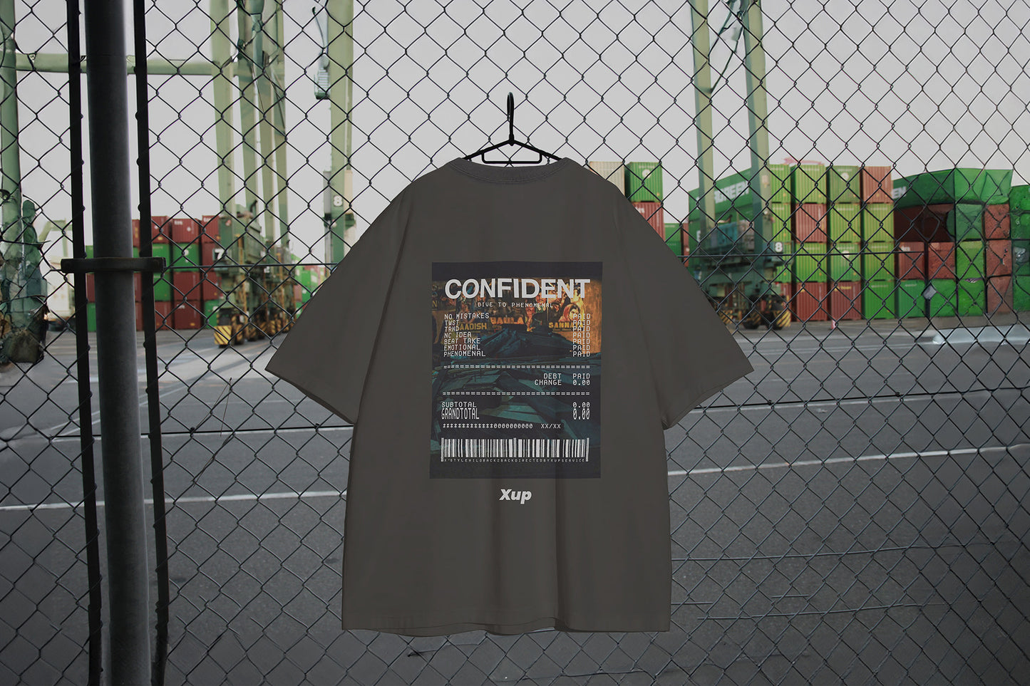 CONFIDENT T shirt charcoalgray