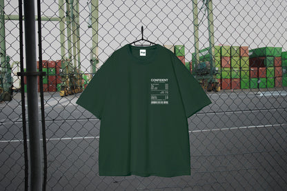 CONFIDENT T shirt khaki
