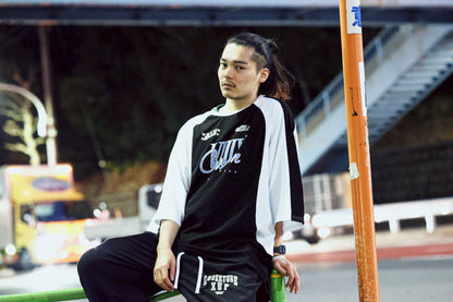 XUP GAME Tshirt black×blue