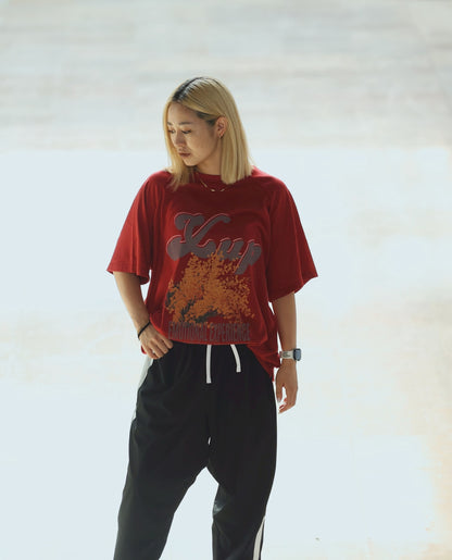 mimosa T shirt burgundy