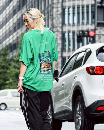 whisky logo T shirt green