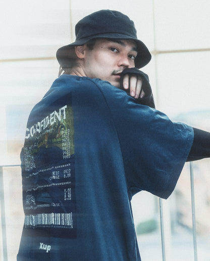 CONFIDENT T shirt indigo