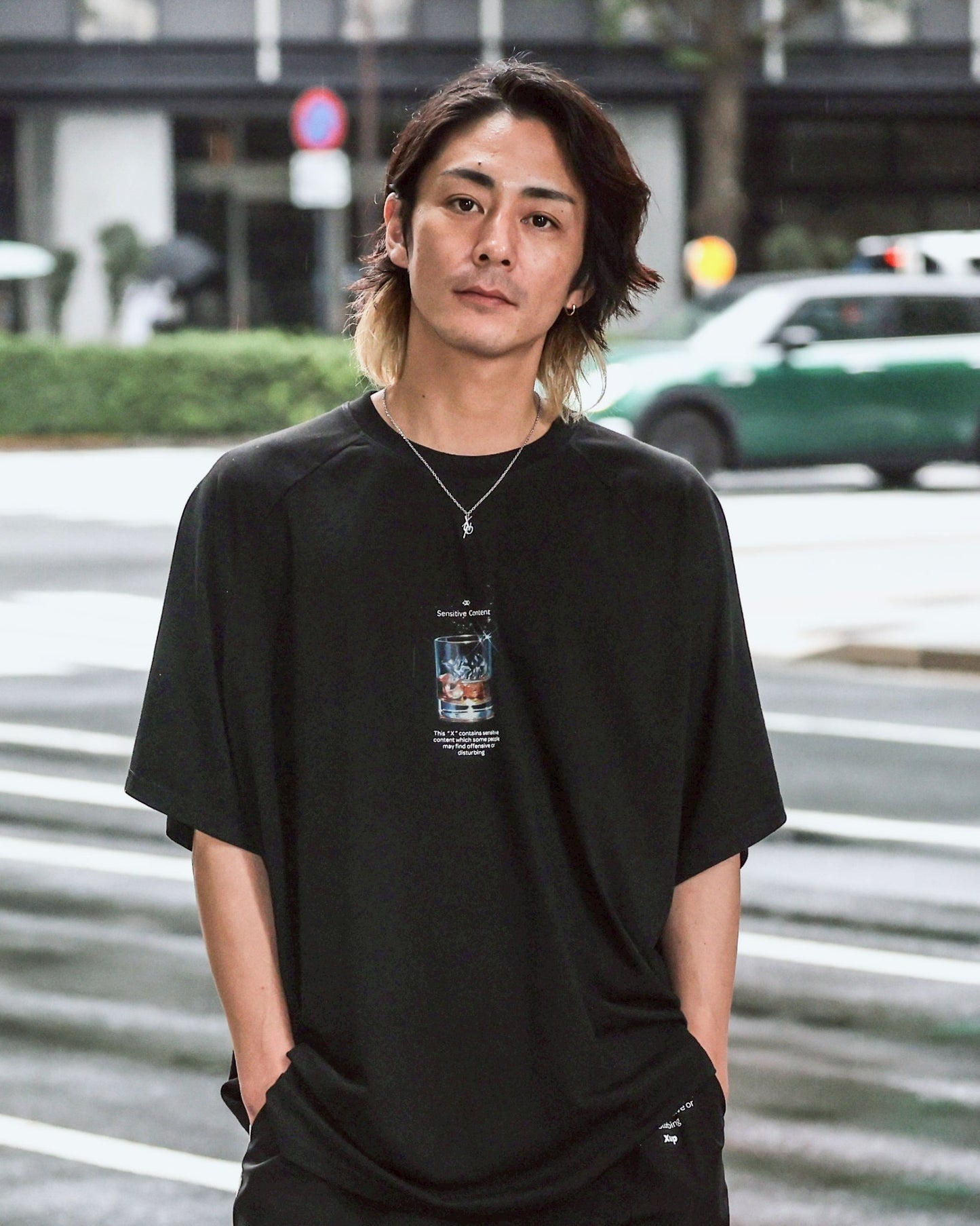 whisky logo T shirt black