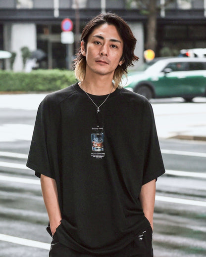 whisky logo T shirt black