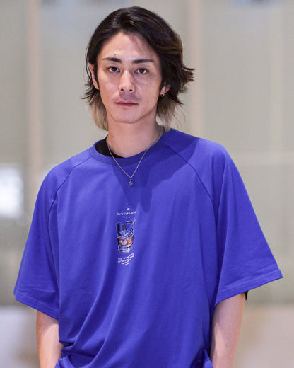 whisky logo T shirt blue