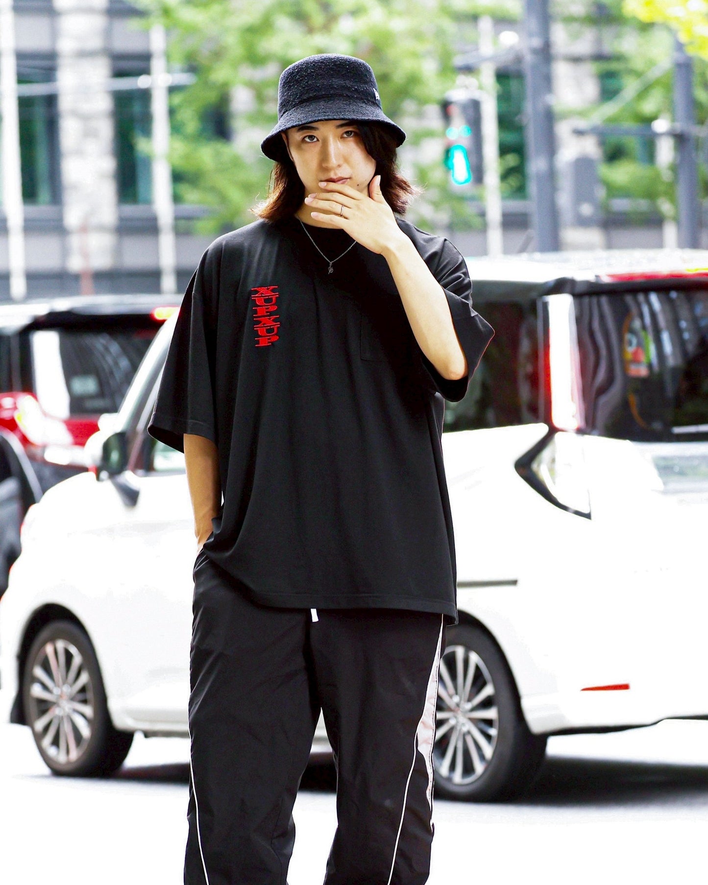 XUP embro T shirt black