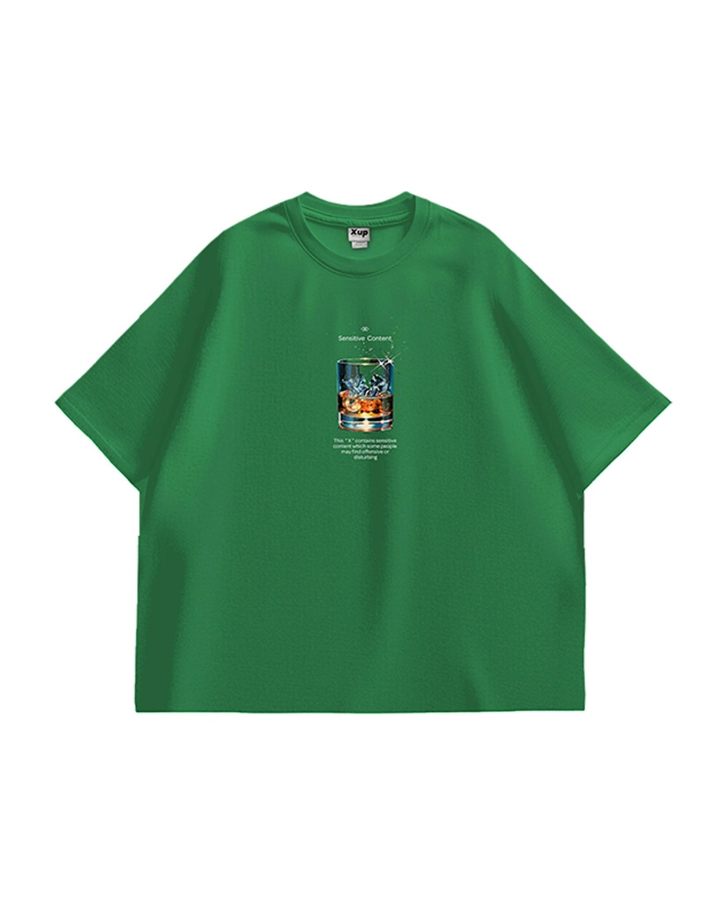 whisky logo T shirt green