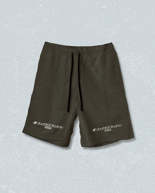 back 2 back nylon half pants khaki
