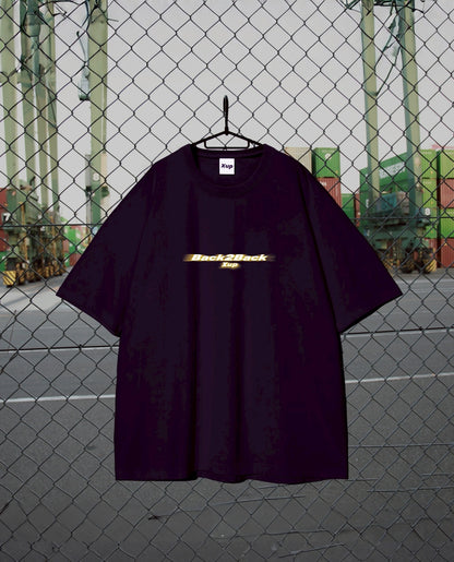 back 2 back Tshirt purple