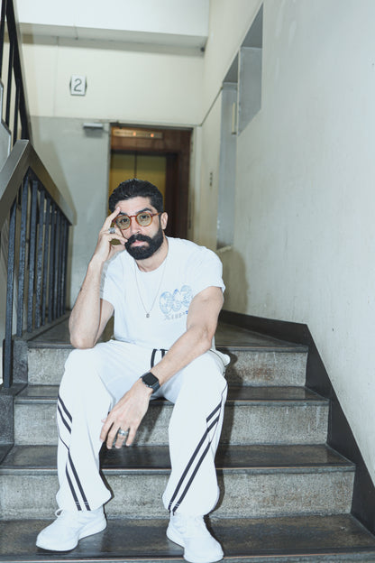 XUP FLOW LINE pants white