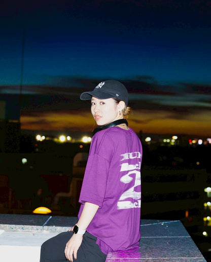 back 2 back Tshirt purple