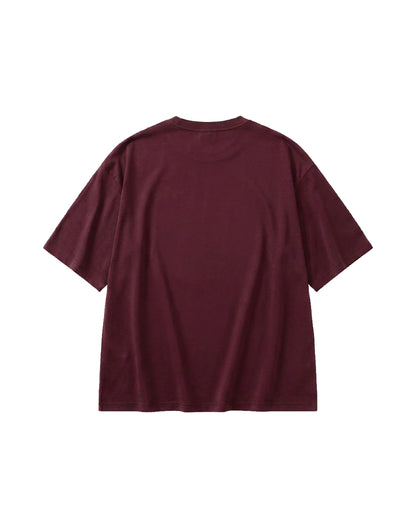 ICONIC DICE Embroidery Tshirt burgundy