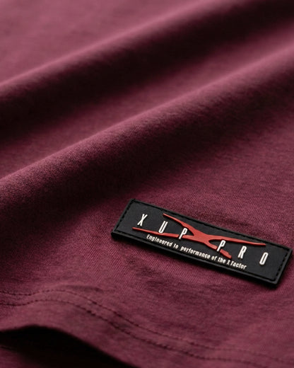 ICONIC DICE Embroidery Tshirt burgundy