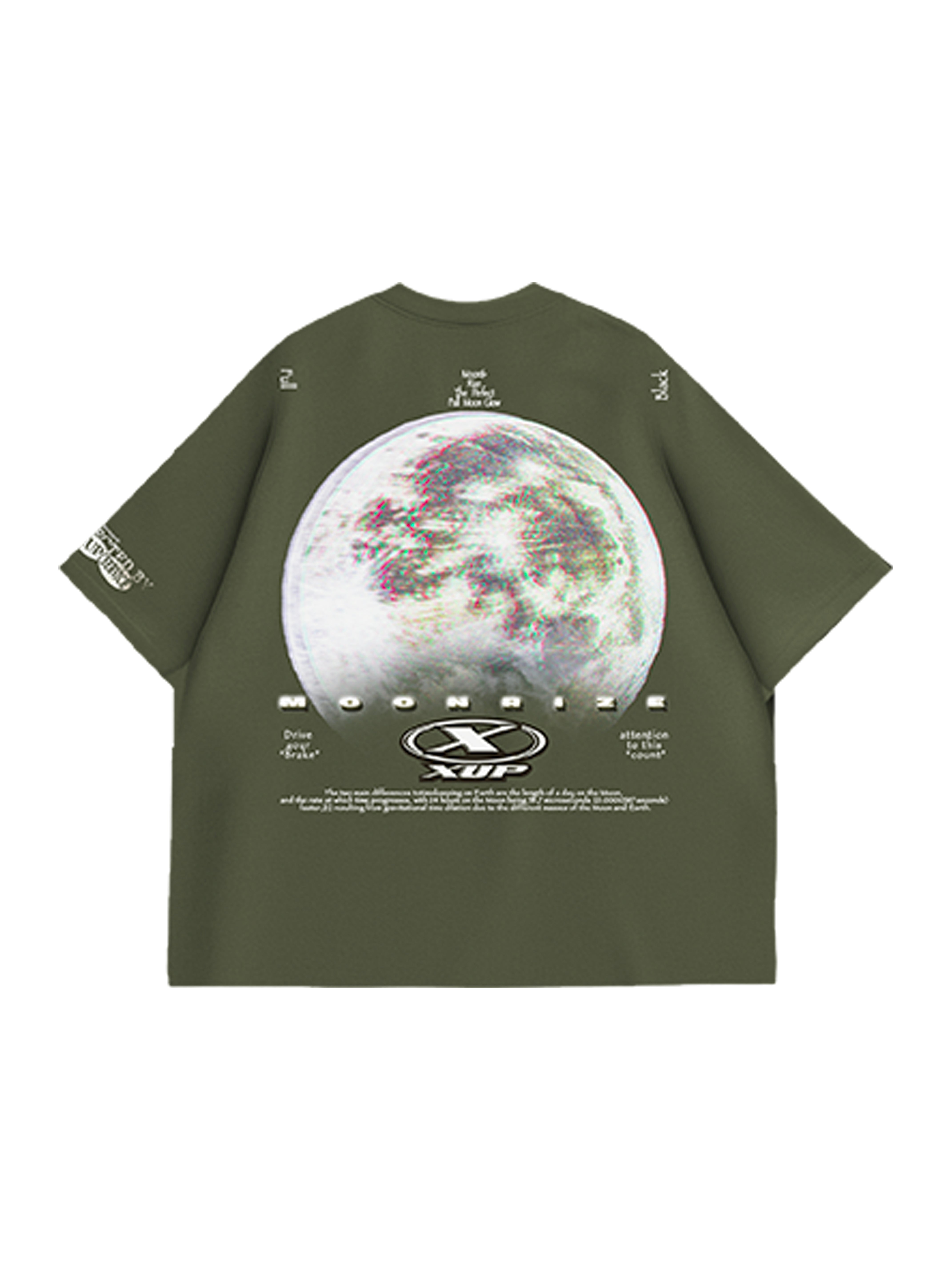 MOON RISE T shirt olive khaki – XUP