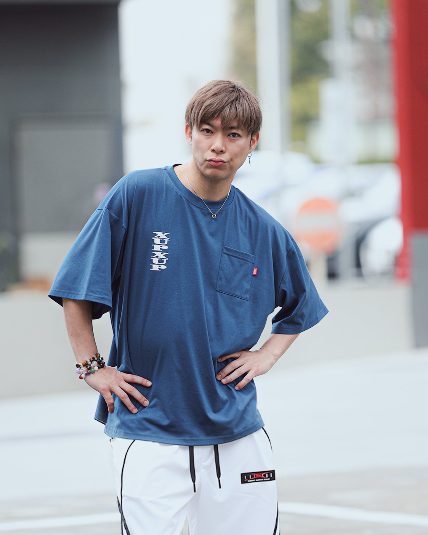 XUP embro Tshirt indigo